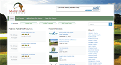 Desktop Screenshot of marylandgolfreview.com